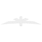 Ekena Millwork Alberta Architectural Grade PVC Gable Bracket, 96"W x 20"H x 4"D x 6"F, 5/12 Pitch GBP096X20X0406ALB00 - alternate 2
